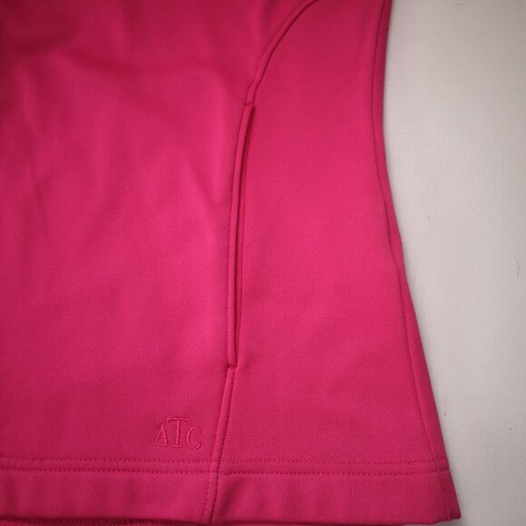 The Authentic T-shirt Company Ladies Fleece Lined Full Zip Pink Hoodie - Picture 8 of 14